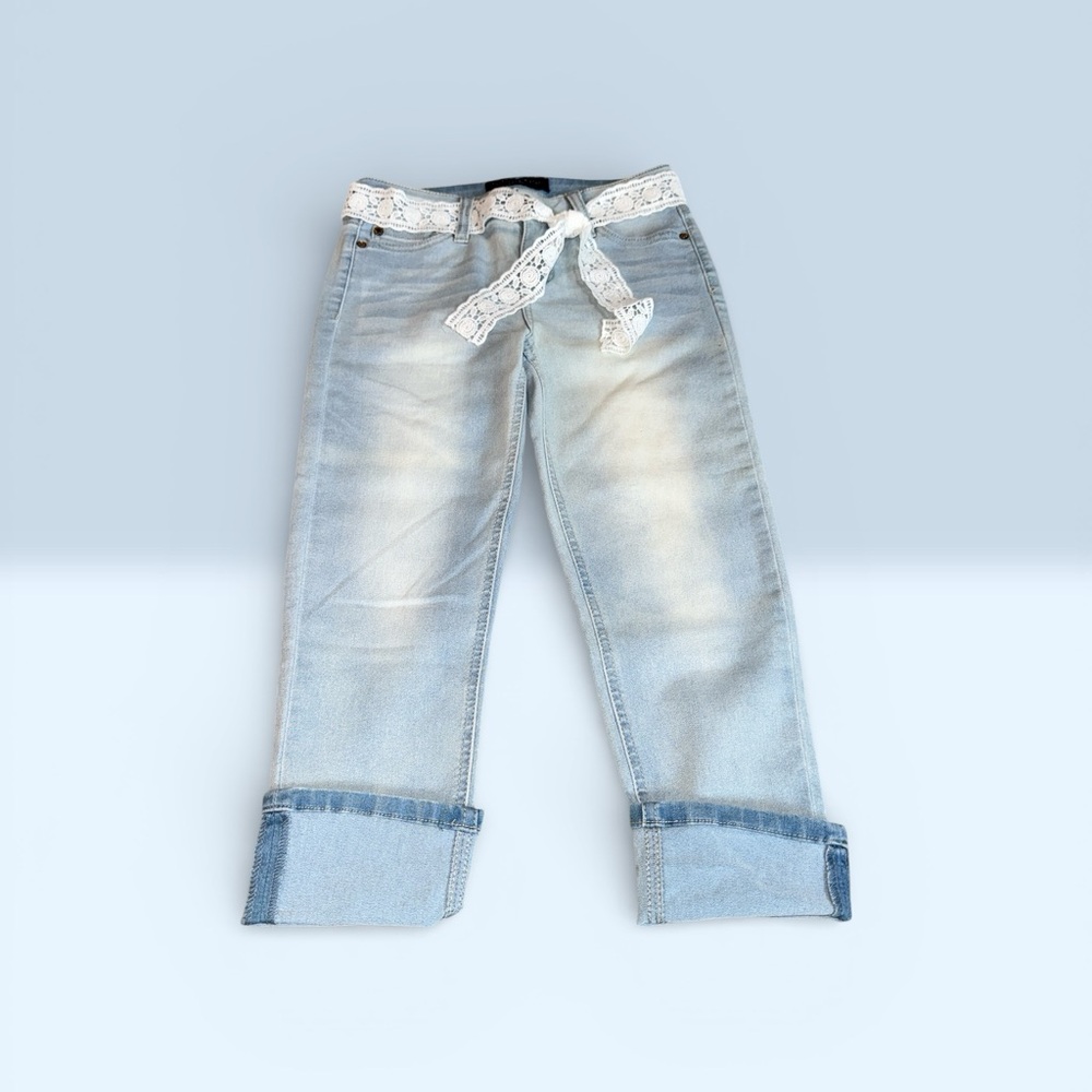 Celebrity Pink Light Blue Denim Capris Girls (12)